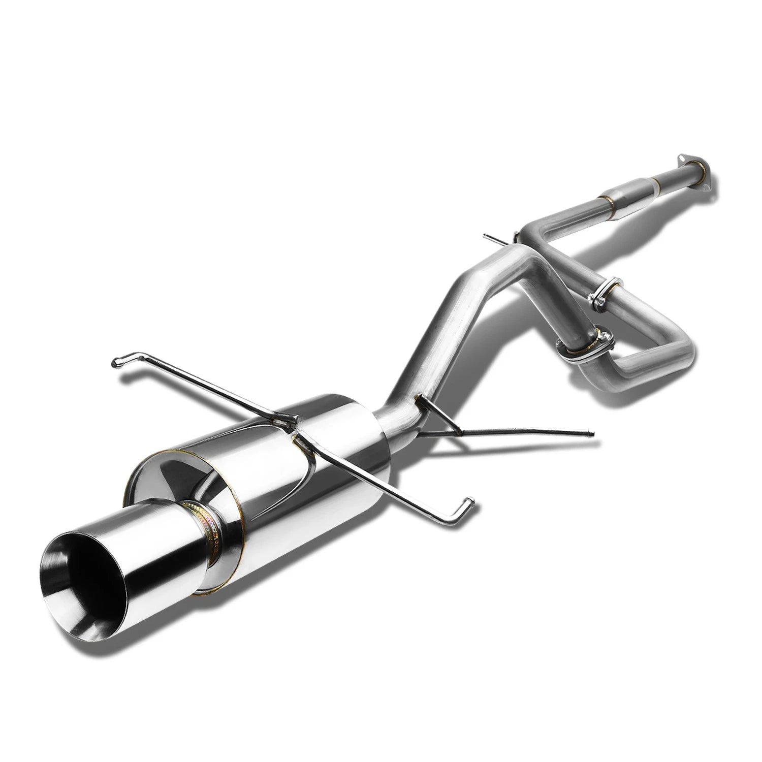 4" Rolled Muffler Tip for Nissan Maxima A33 (2000–2003) - Stainless Racing Catback