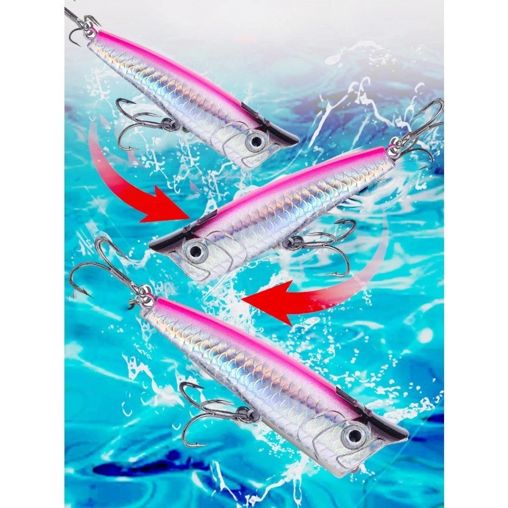 3pcs Popper Lure Set for Bass Pike (8.5g, 15g)