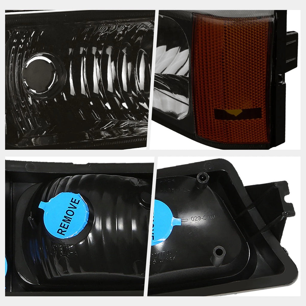 Bumper Lights for Silverado/Avalanche (2003–2007) Smoked Housing Amber Signal