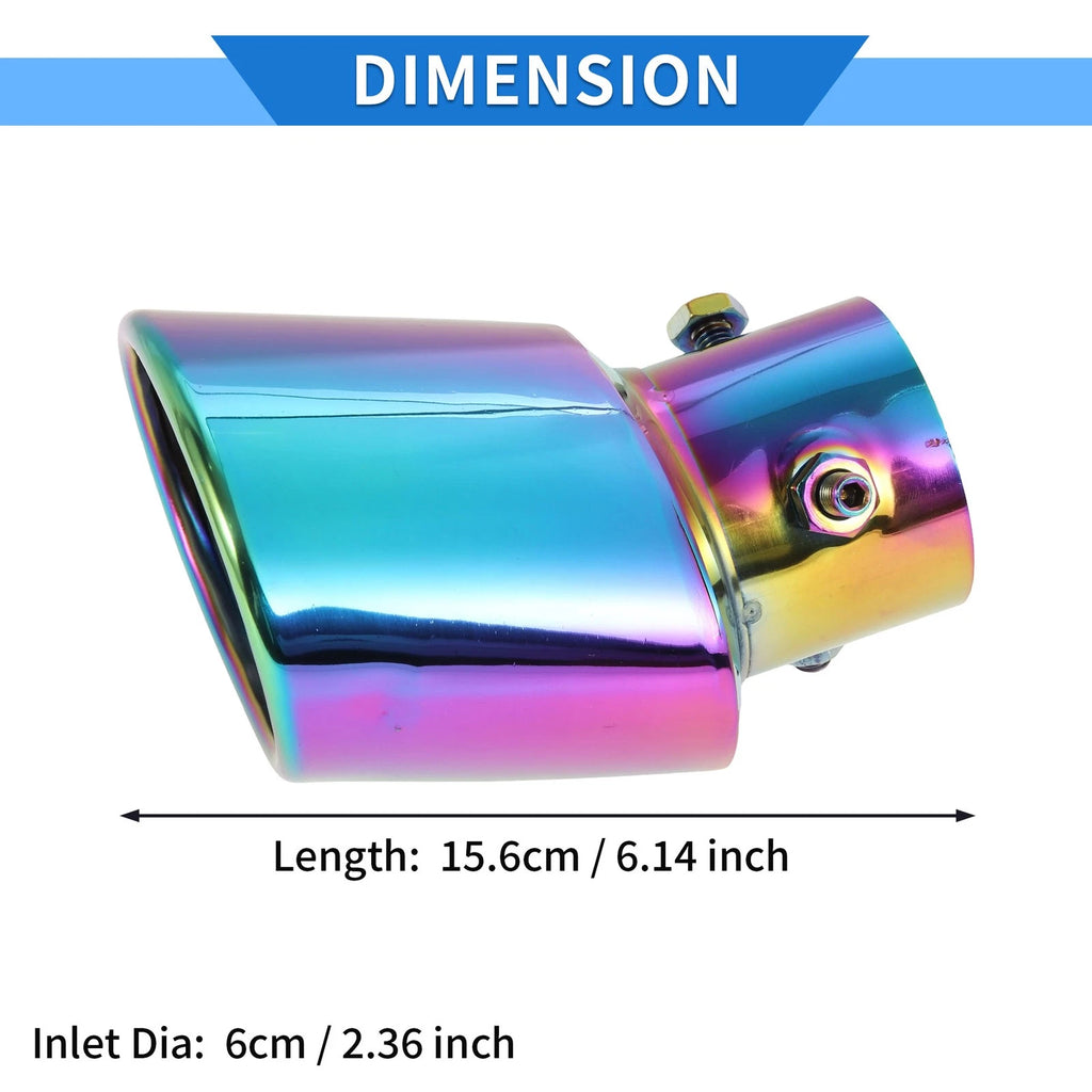 2.36" Exhaust Muffler Tip Pipe for Suzuki Hustler MR52S MR92S Multicolor