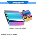 2.36" Exhaust Muffler Tip Pipe for Suzuki Hustler MR52S MR92S Multicolor