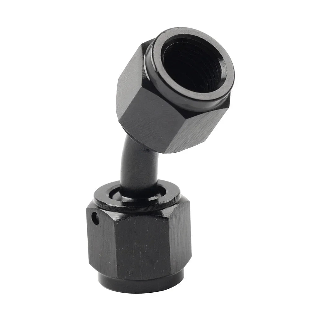 4AN Female to Female 45������ Swivel Coupler Fitting Adapter Connector