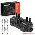 Ignition Coil and 6x Iridium Spark Plug for Chevrolet Silverado 1500 (2010–2020)