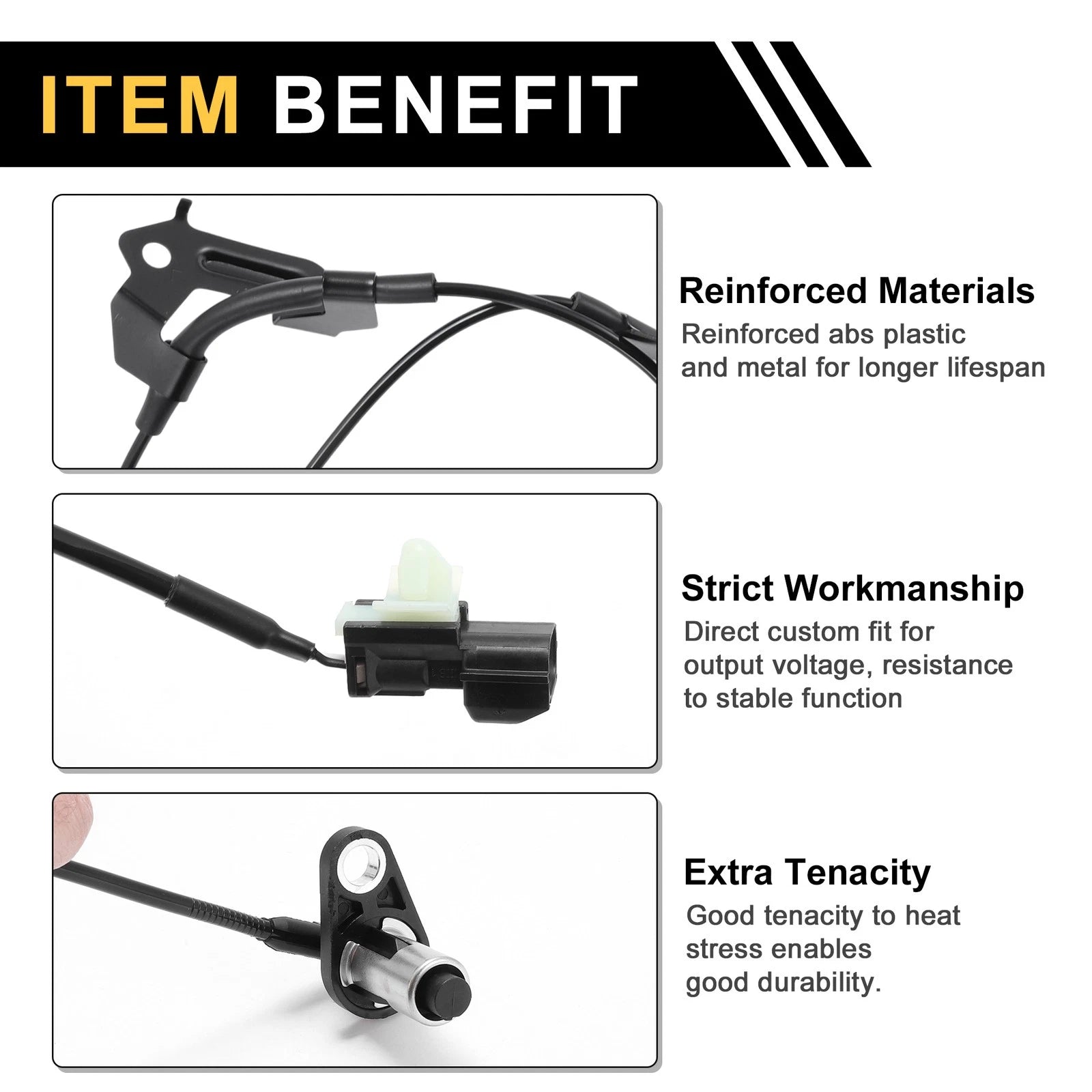 ABS Wheel Speed Sensor No. 4670B006 for Mitsubishi Mirage (2014–2017) Front Right