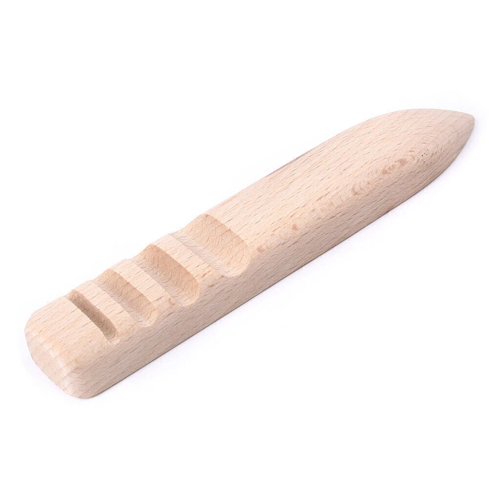 Flat Shape Wood Edge Slicker for Leather Craft DIY Tool