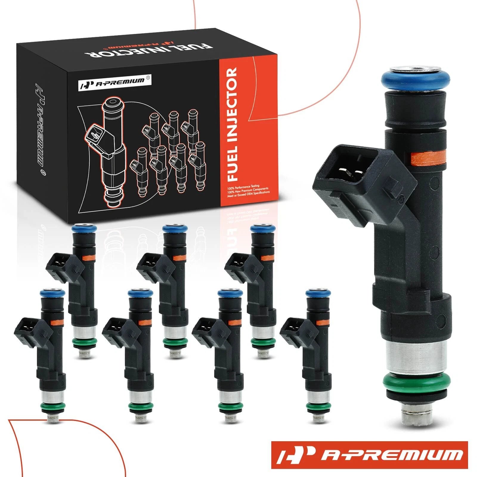 8x Fuel Injector for Ford F-150 (2003–2004) F-250 Super Duty (2004)