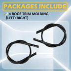 Pair Roof Molding Trim for Honda Fit (2009â2014)