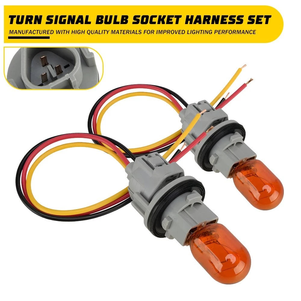 2X Turn Signal Bulb Socket Wire Harness for Toyota Corolla (2020–2021)