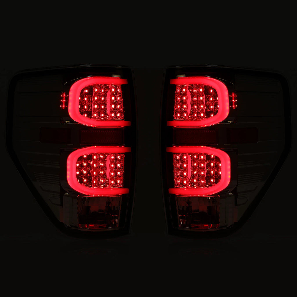 2X LED Tail Lights for Ford F-150 F150 (2009–2014) - Smoke/Clear