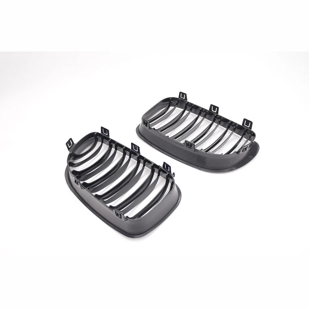 Pair Front Bumper Grille for BMW 1 Series E81 E82 E87 E88 (2007–2013) Black