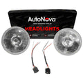 Lens Glass Headlight Upgrade Kit 7-Inch Round Lamps
