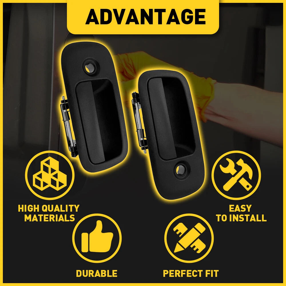 Set of 2 Exterior Door Handles for GMC Chevy Express Van