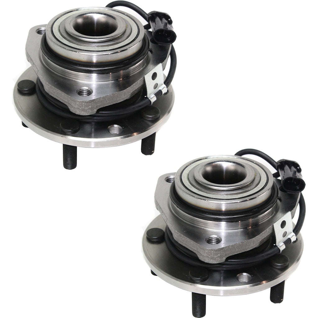 Wheel Hubs for Chevrolet S10 (1997–2004) Front Left Right with Bearing & Sensor 4WD