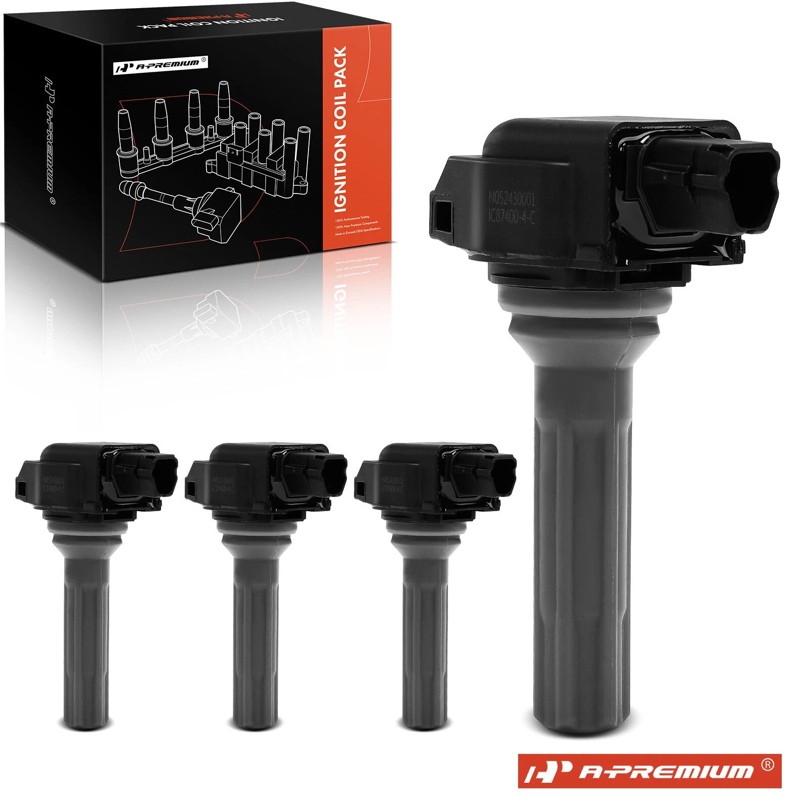 Set of 4 Ignition Coils for Subaru Outback, Forester, Impreza (2019–2024)