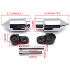 Chrome Spike Frame Slider Crash Protector for Honda CBR 600RR (2007–2008)