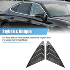 Pair of Rear Side Window Louver Shades for Hyundai Sonata DN8 (2020–2022) Black