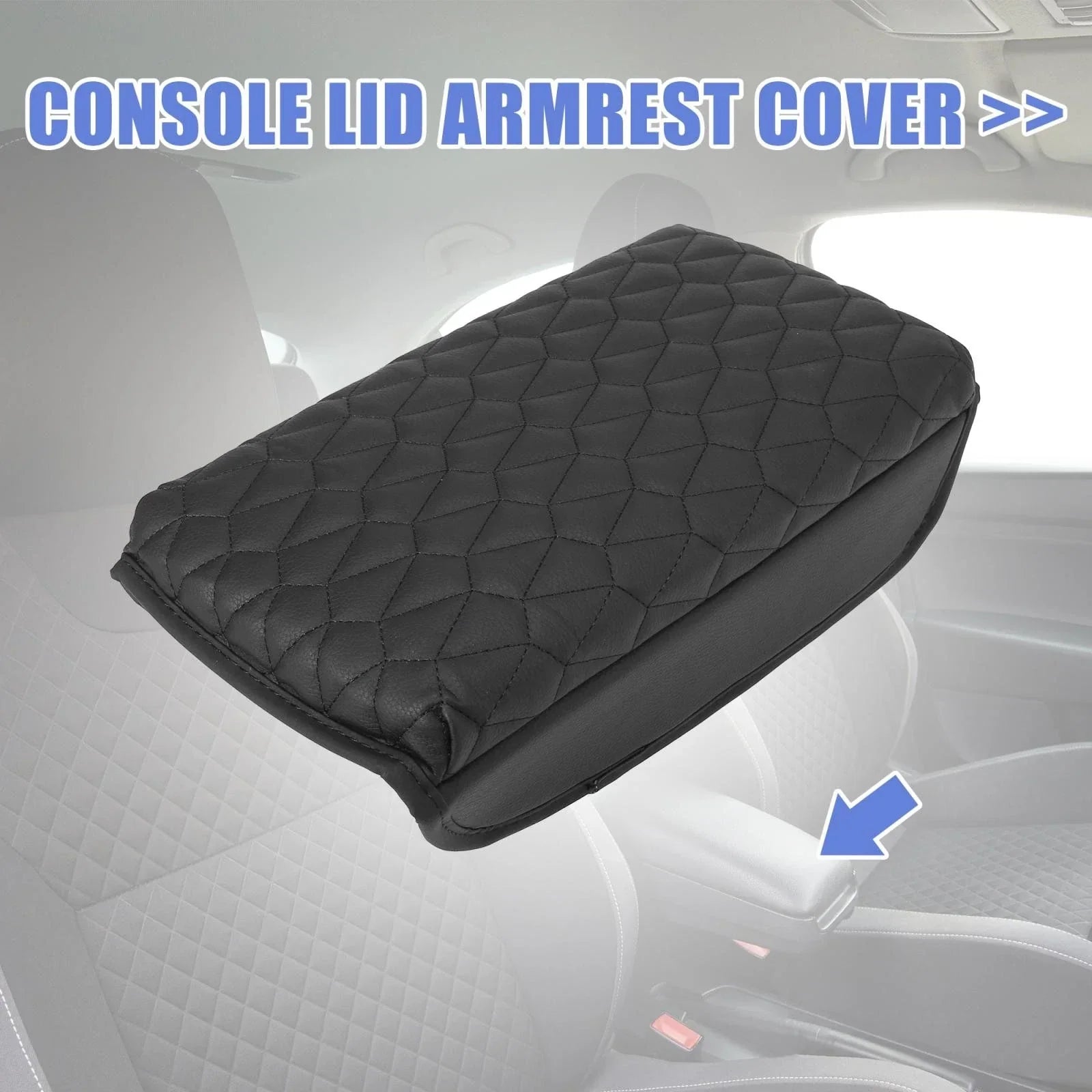 Center Console Lid Armrest Cover for Hyundai Santa Fe (2018-2020)