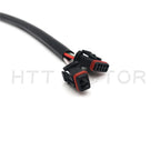 Complete Handlebar Cable Kit for Harley Touring (2014–2017) - 10"-12" Black Nylon