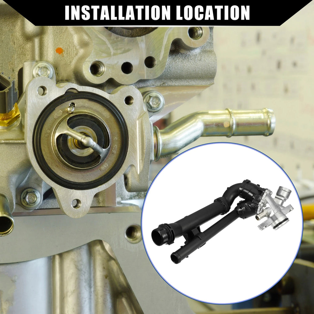 Engine Coolant Thermostat Housing Assembly for Mercedes-Benz CLA45 (2014–2019)