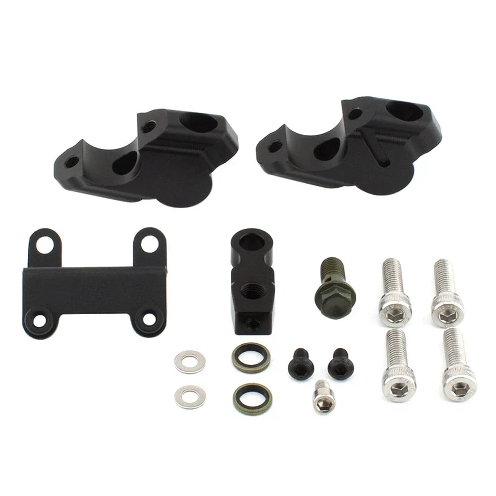 Handlebar Risers w/ Brake Hose Extension for Yamaha MT-07 (2014-2023)