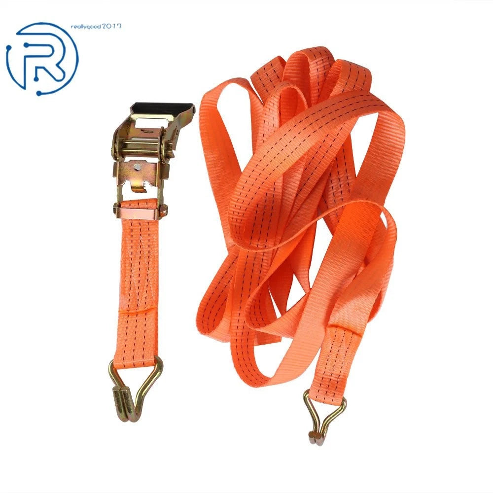 20 Pack Ratchet Tie Down Straps J Hooks for Heavy Duty Use (4000 LBS)
