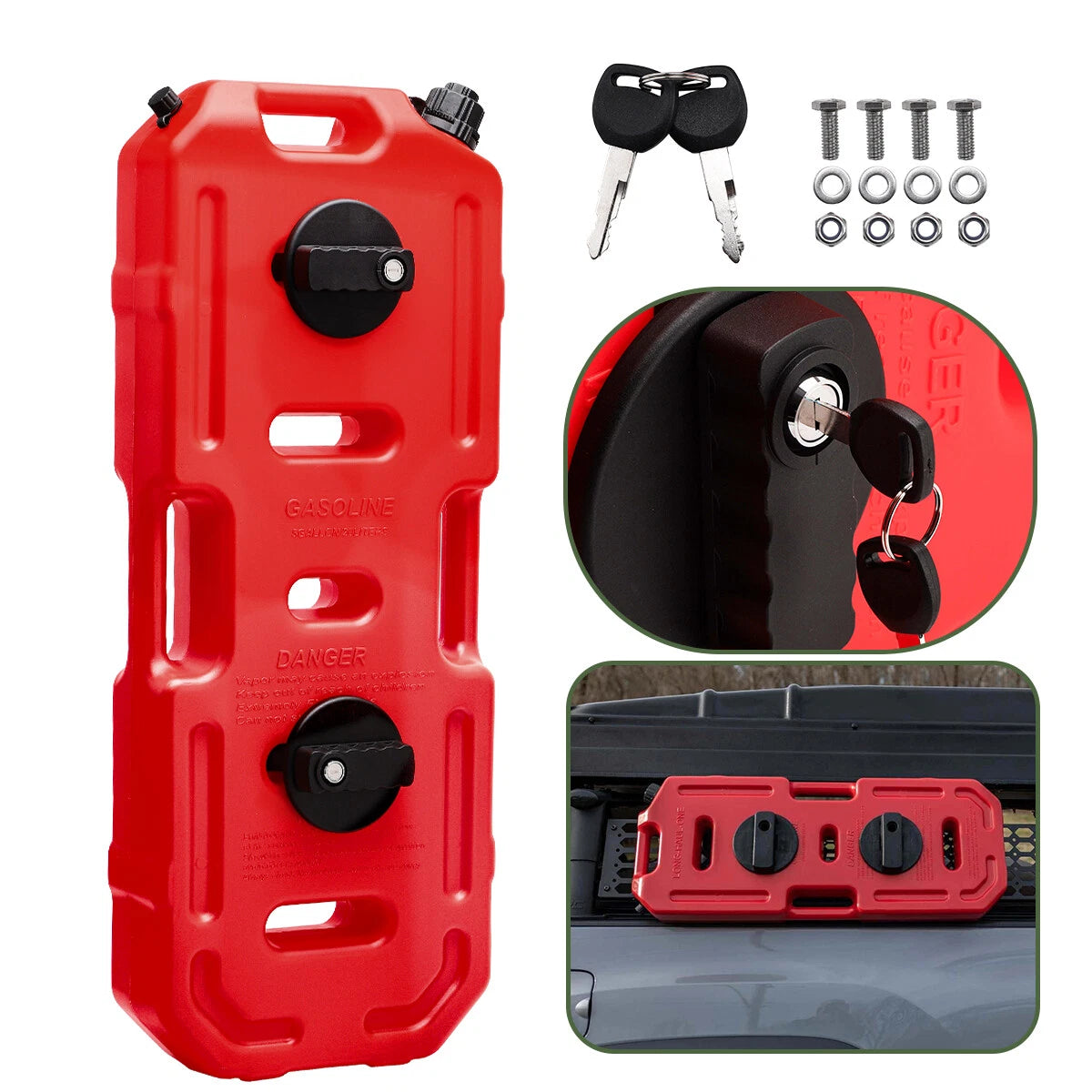 5 Gallon Fuel Pack Gas Can for Jeep Offroad ATV