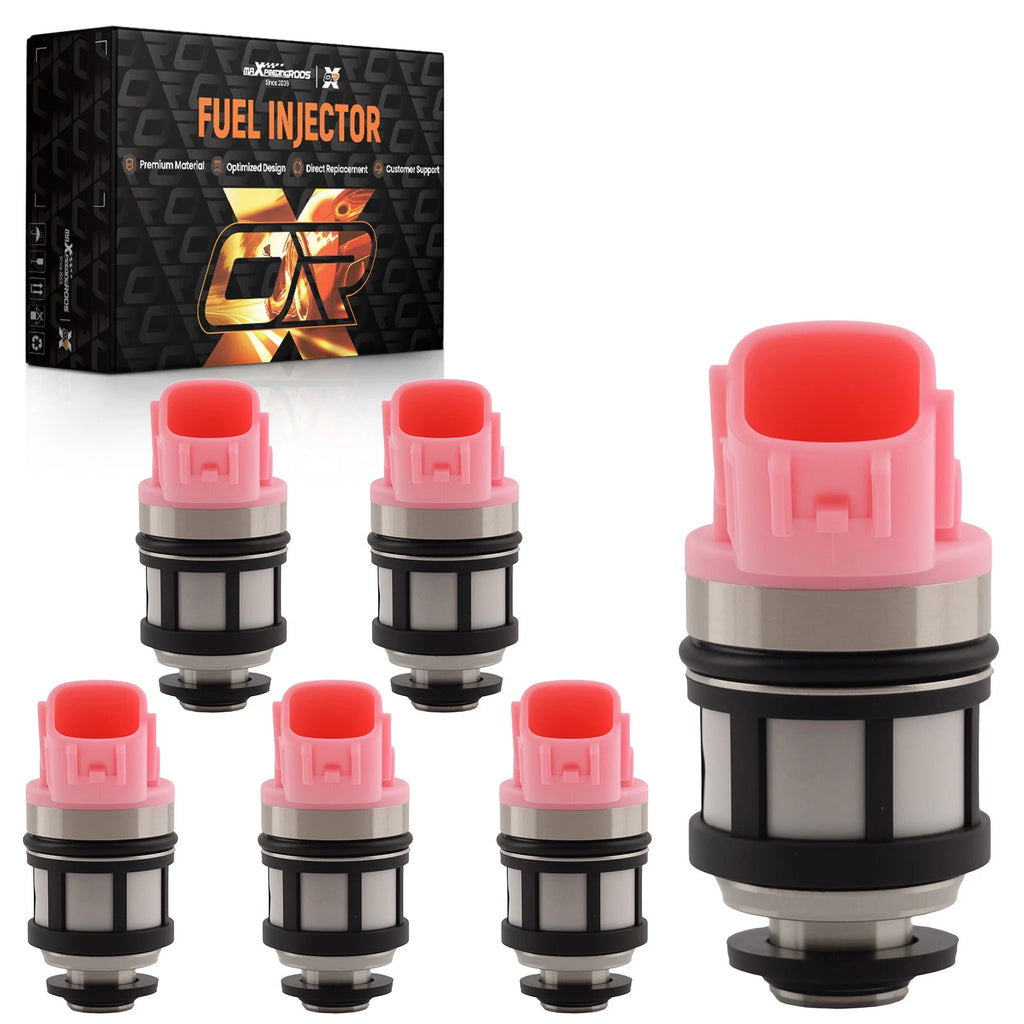 Set of 6 Fuel Injectors 16600-9S200 16600-1801 for Nissan Frontier Xterra (1998–2004)