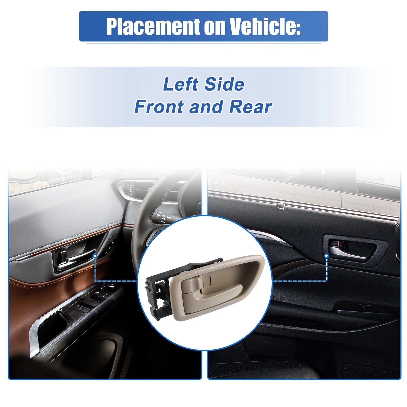 Left Side Inside Door Handle for Toyota Avalon (2013–2018) 69206-AC010-E1