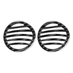 Dashboard Defogger Air Vent Panel Cover Trim for Fiat 500 (2012–2015) Black