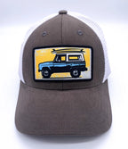 Ford Bronco Hat Cap Brown Blue Embroidered Patch Mesh Back for Bronco (2021–2024)