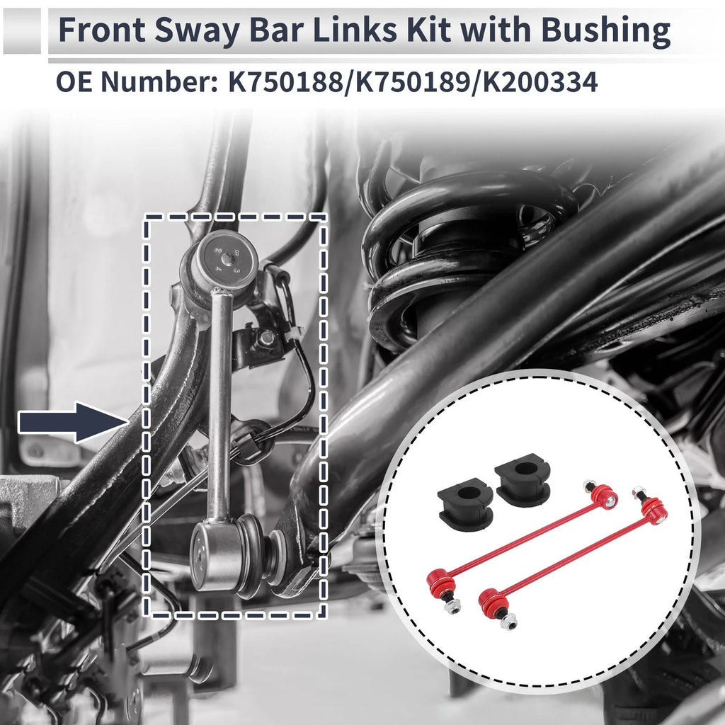 Front Stabilizer Bar Links with 2 Pcs Bushing for GMC Terrain (2010–2017) No.K750188