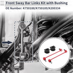 Front Stabilizer Bar Links with 2 Pcs Bushing for GMC Terrain (2010–2017) No.K750188