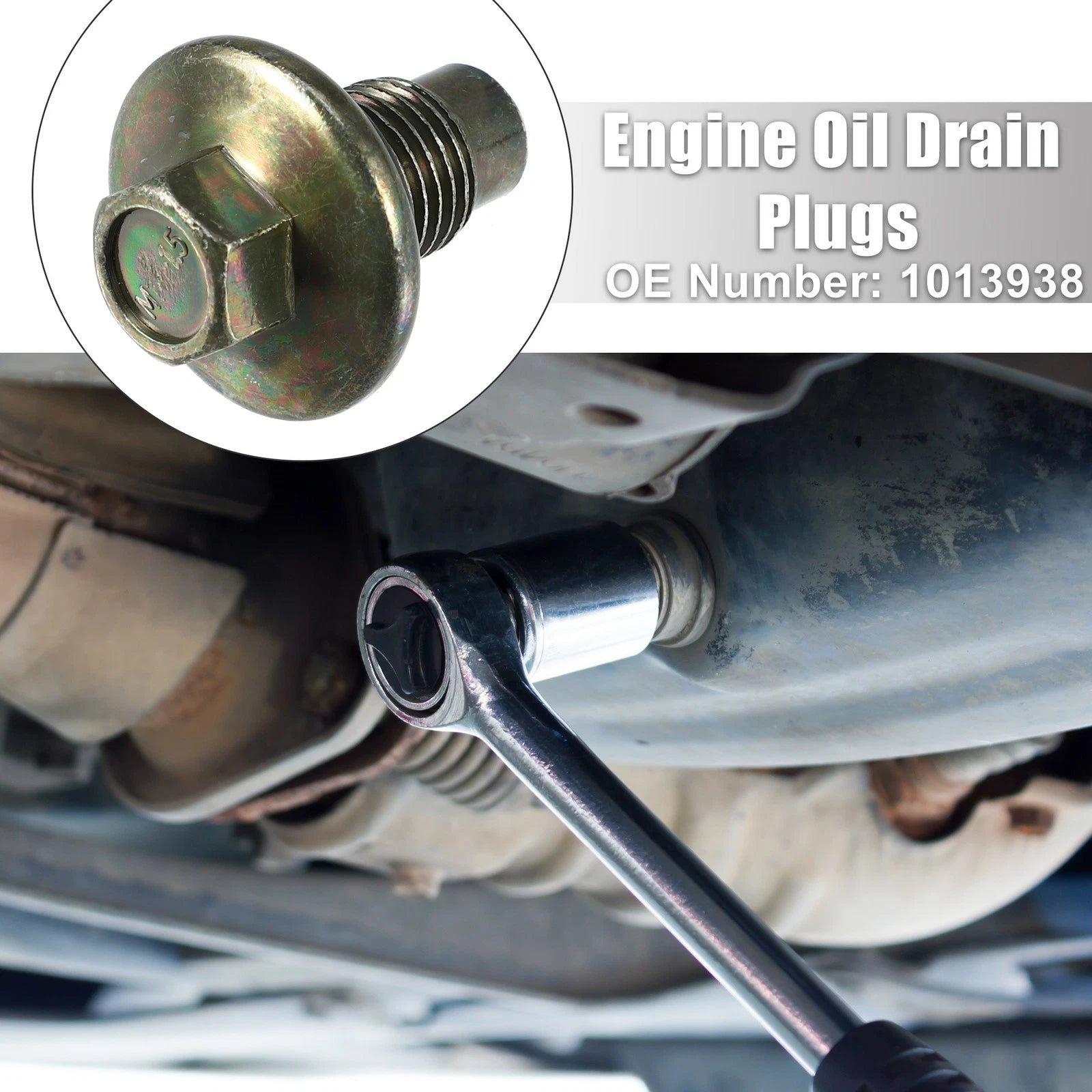 Set of 1 M14x1.5 Oil Drain Plug with Washer 1013938 for Ford