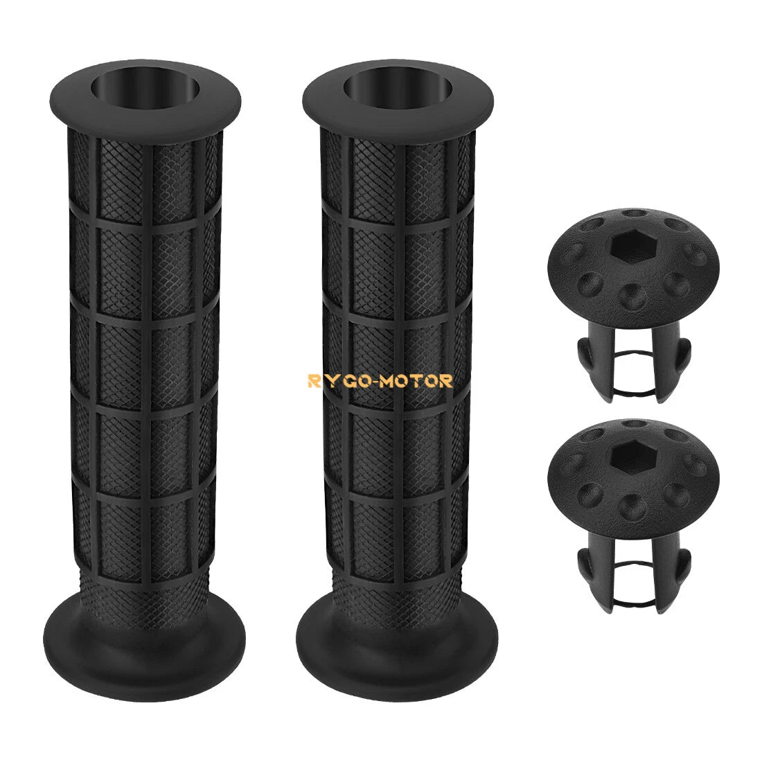 Handlebar Grips w/Grip Ends for Honda TRX250X (2009–2024) / Sportrax 250 TRX250EX (2008)