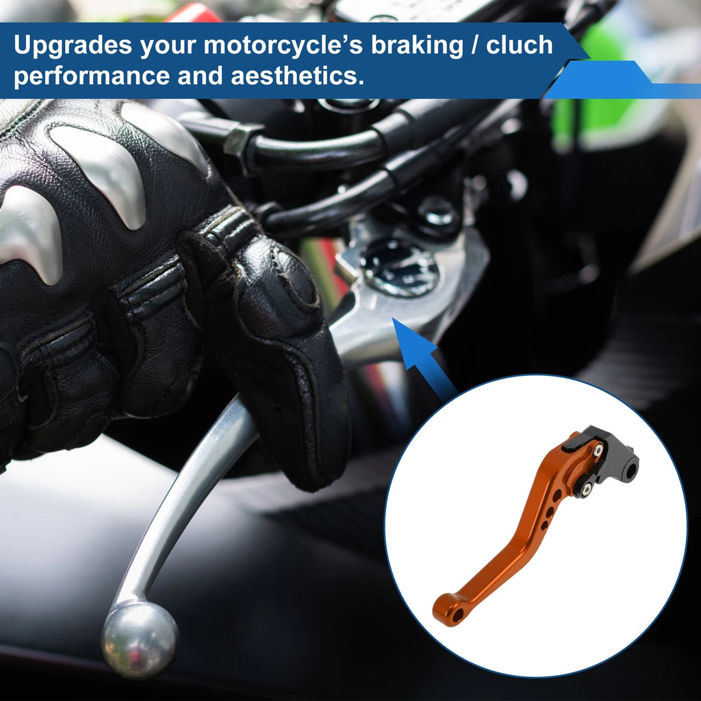 Adjustable Short Brake Clutch Levers for Honda Fury/VTX1300CX (2009–2018) Orange