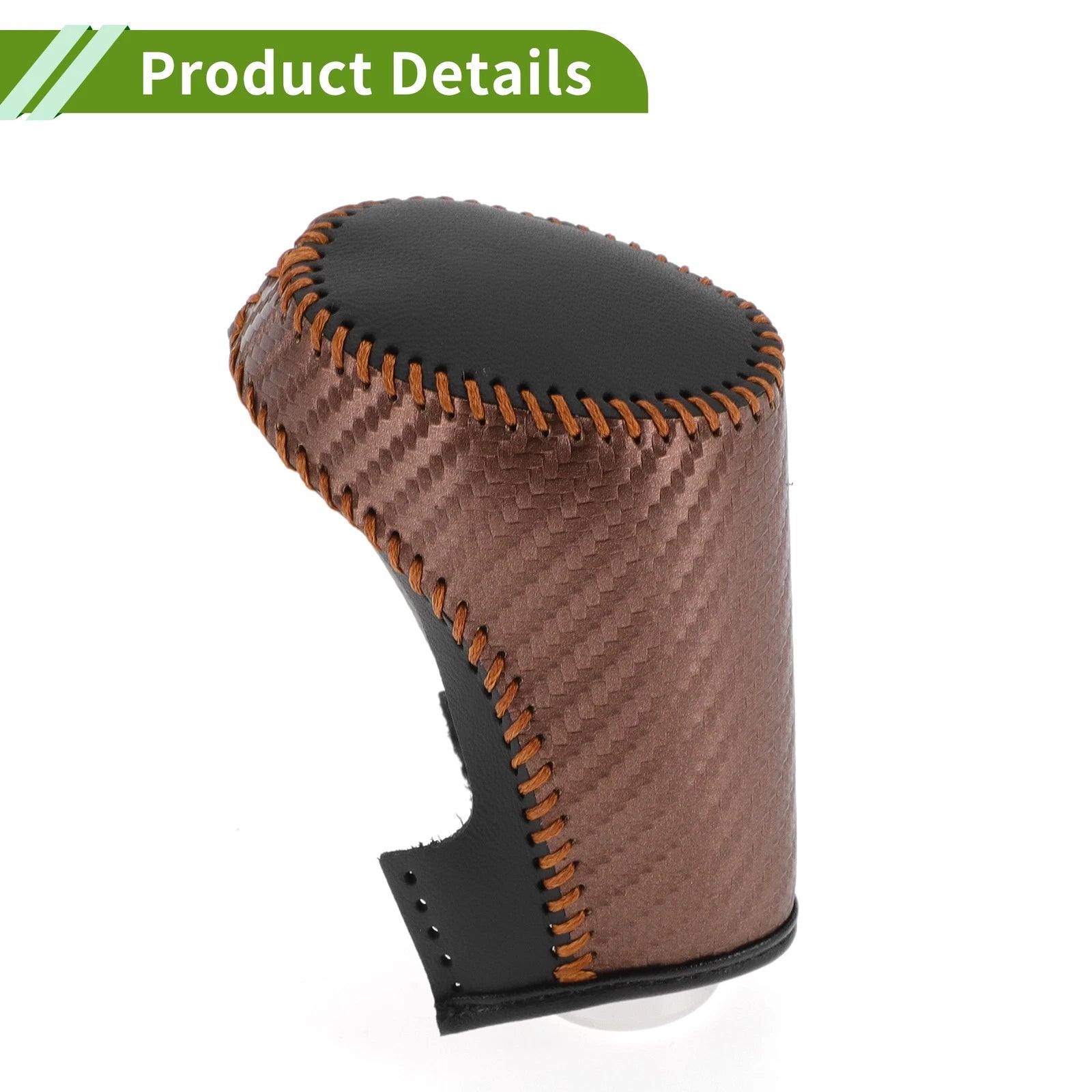 Gear Shift Knob Cover for Chevrolet Malibu (2016–2023) Brown Carbon Fiber