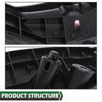 Set of 2 Front Bumper Retainer Brackets for Toyota RAV4 (2013–2015)