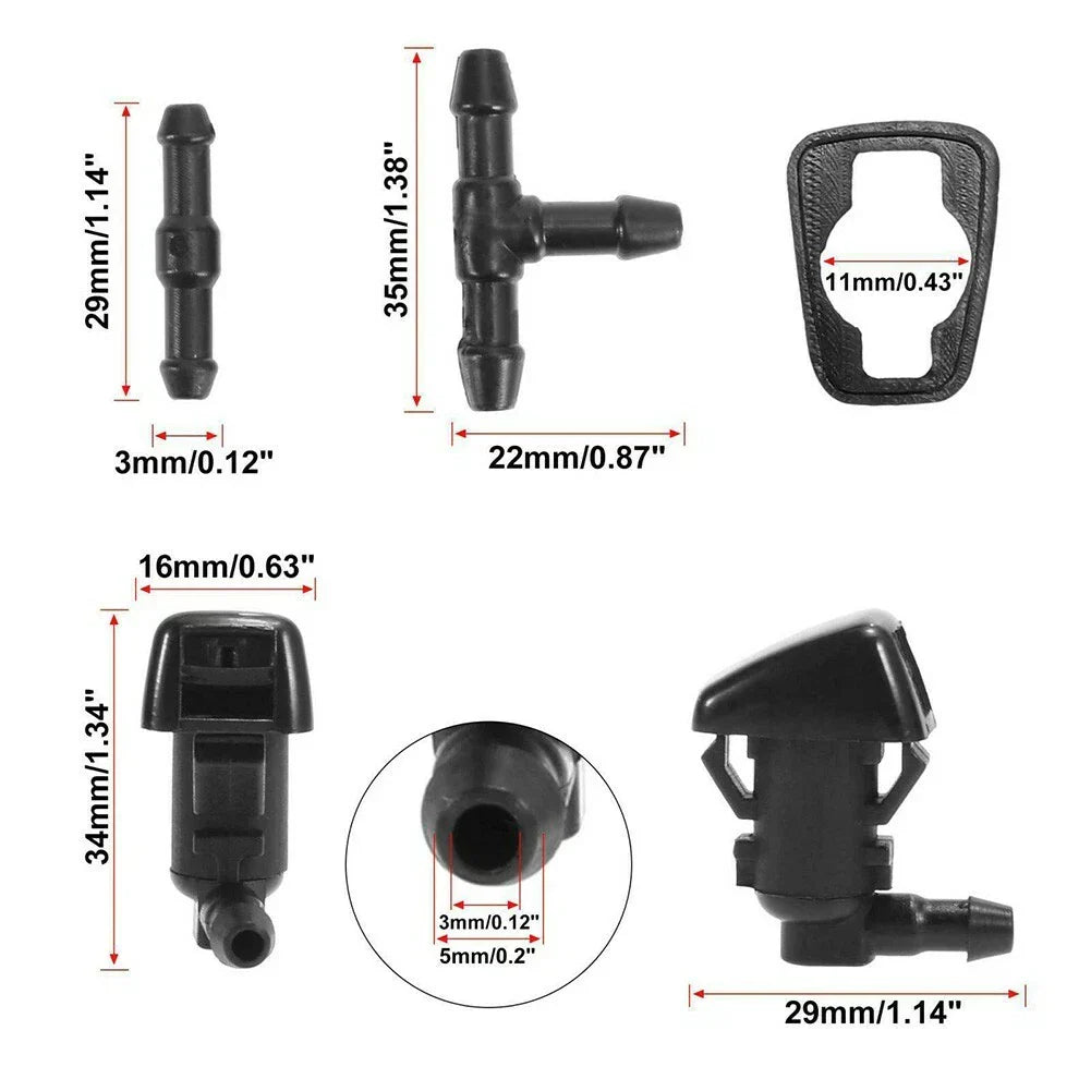 7pcs Wiper Fluid Squirter Nozzle for Ford F-250 F-350 F-550
