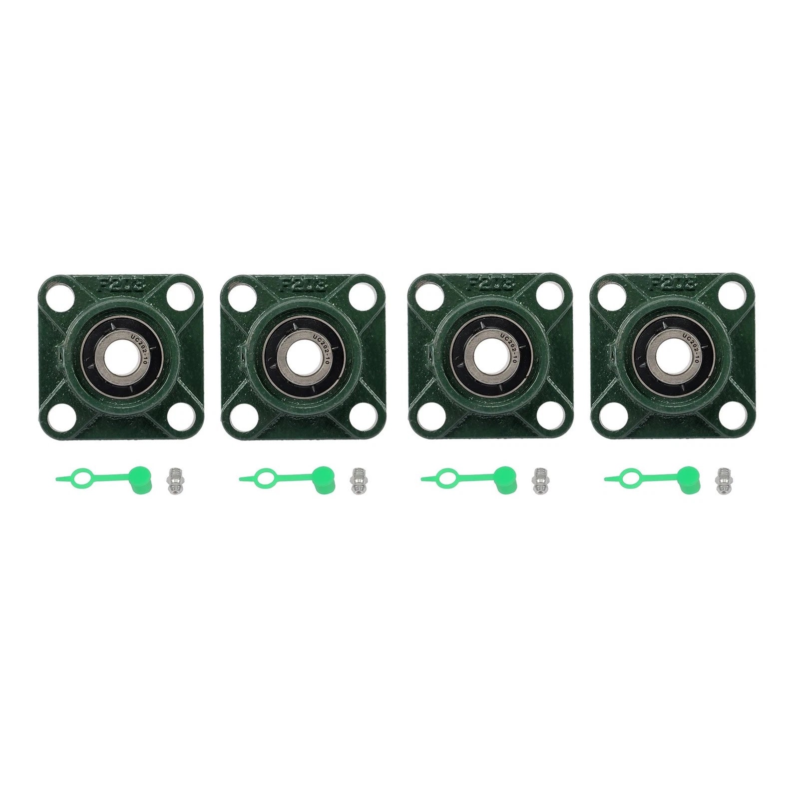 Set of 4 UCF202-10 Pillow Block Bearings for Various Applications (5/8" Bore)