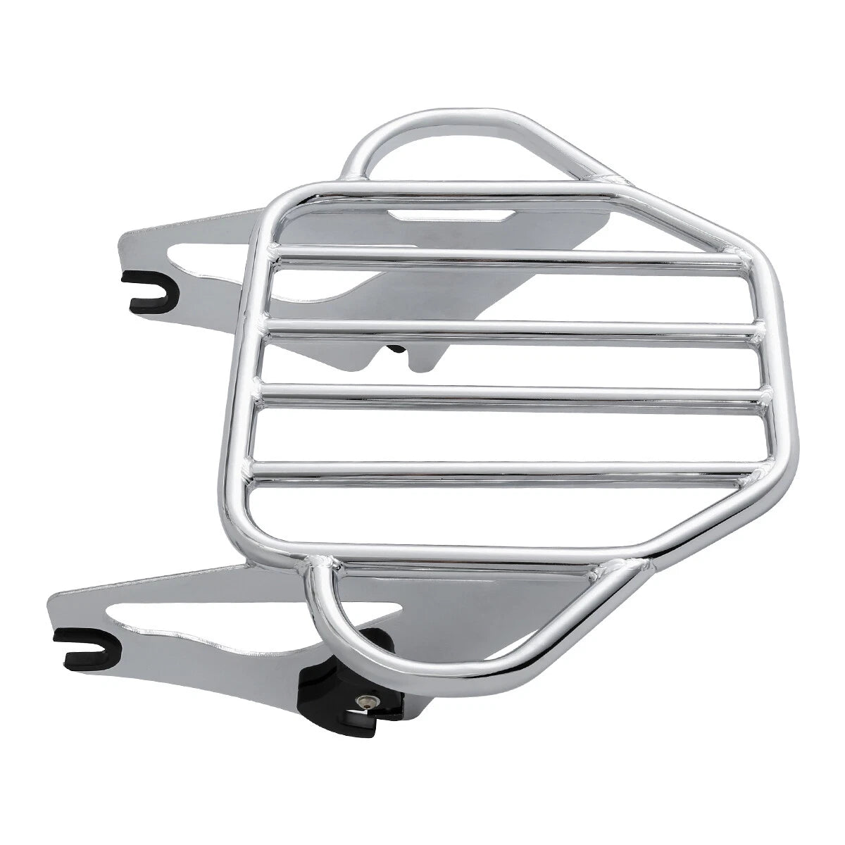 Chrome Two Up Luggage Rack Docking Kit for Harley Touring Road King (2009–2013)