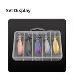Fishing Spoon Lure Set of 5 Zinc Alloy 5cm with Smooth Swimming Action