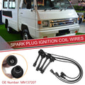 Set of 4 Spark Plug Wire Ignition Coil Cables MN137207 for Mitsubishi L300 (1990–1998)