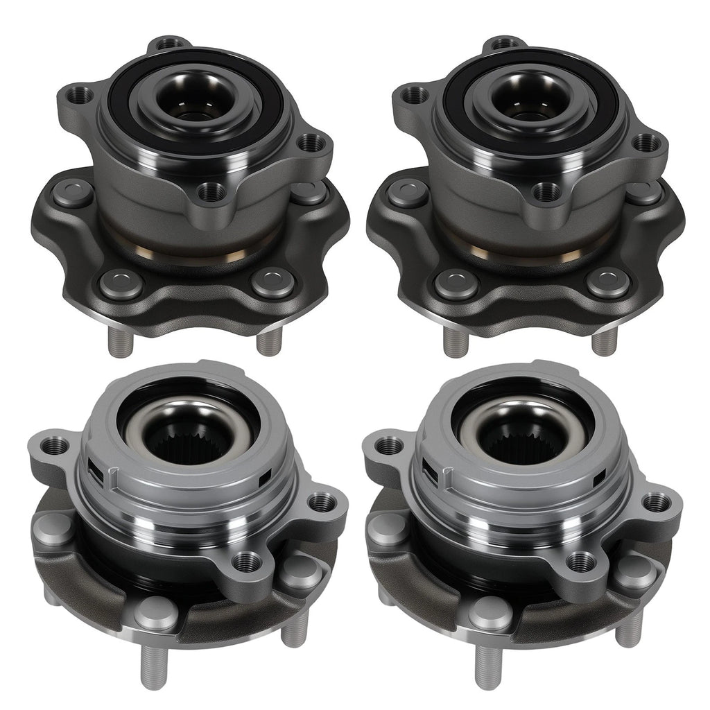 Set of 4 Wheel Hub Assembly for Nissan Altima (2007–2012) 2.5L