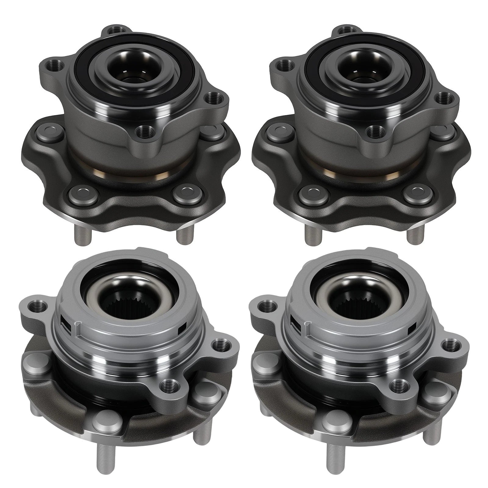 Set of 4 Wheel Hub Assembly for Nissan Altima (2007–2012) 2.5L