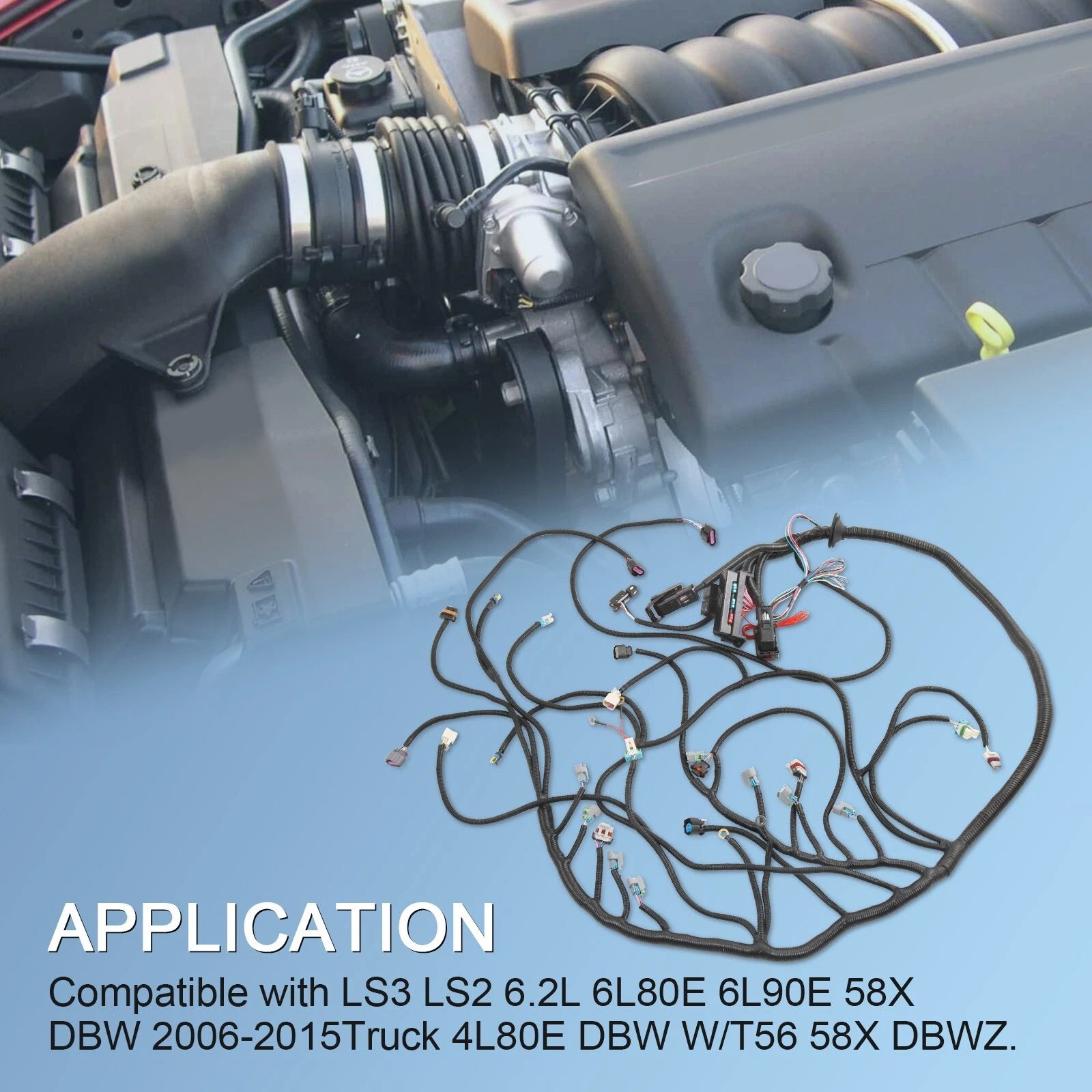 Standalone Wiring Harness for LS3 LS2 6.2L 58X (6L80E 6L90E)