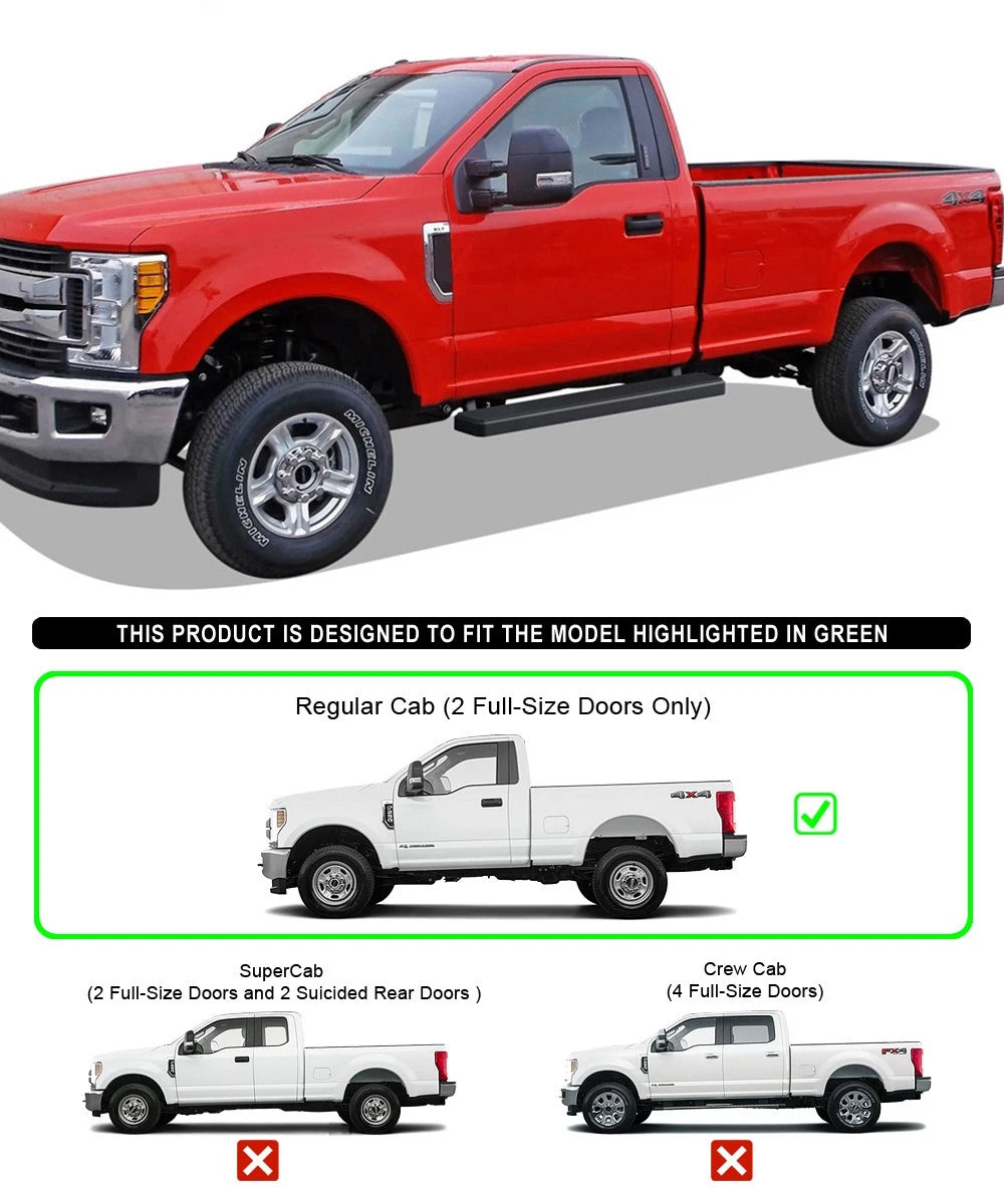 5in Stainless Steel Side Bars for Ford F150 (2015-2026)
