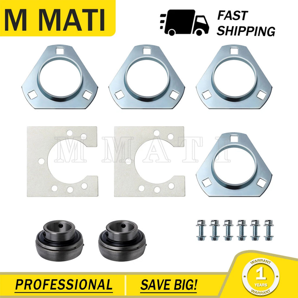 1" Live Axle Bearing Kit for Go-Kart (3-Hole)