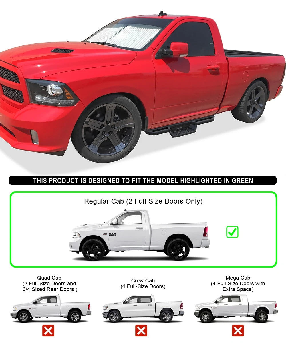 Steel Pocket Steps for Dodge Ram 1500 2500 3500 (2009-2018)