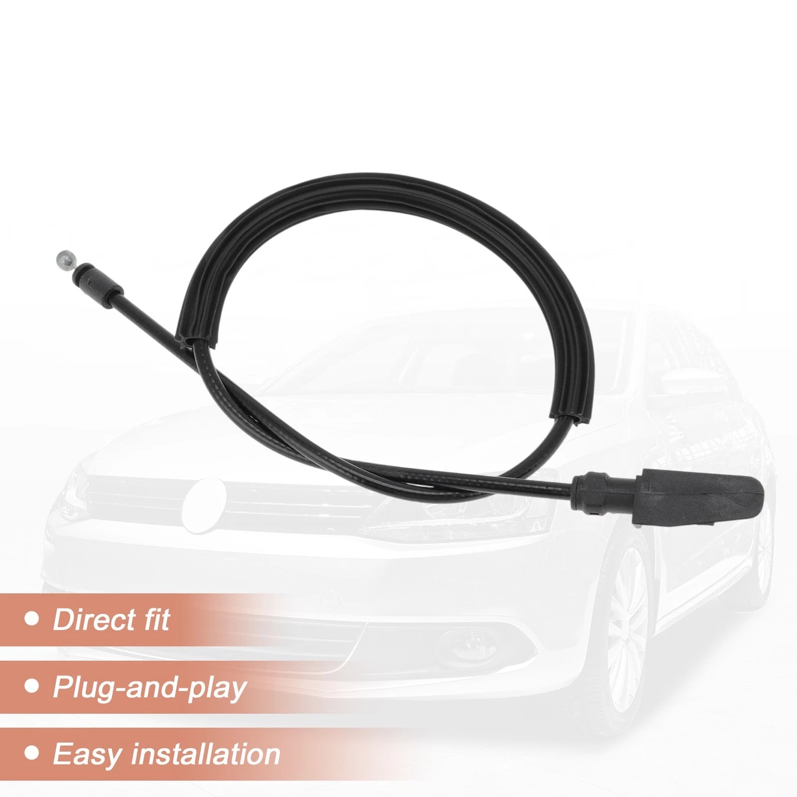 Front Hood Latch Release Cable for Volkswagen Jetta Sedan (2011–2017) No. 5C7823531