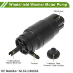 Windshield Washer Pump w/Grommet for BMW E36